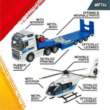 Majorette Volvo FH-16 Polis Kamyonu ve Airbus Helikopter Seti 8503716004