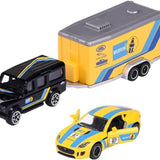 Majorette Yarış Römorku Seti - Toyota GR Supra ve Römorklu Land Rover Defender 110 2003001