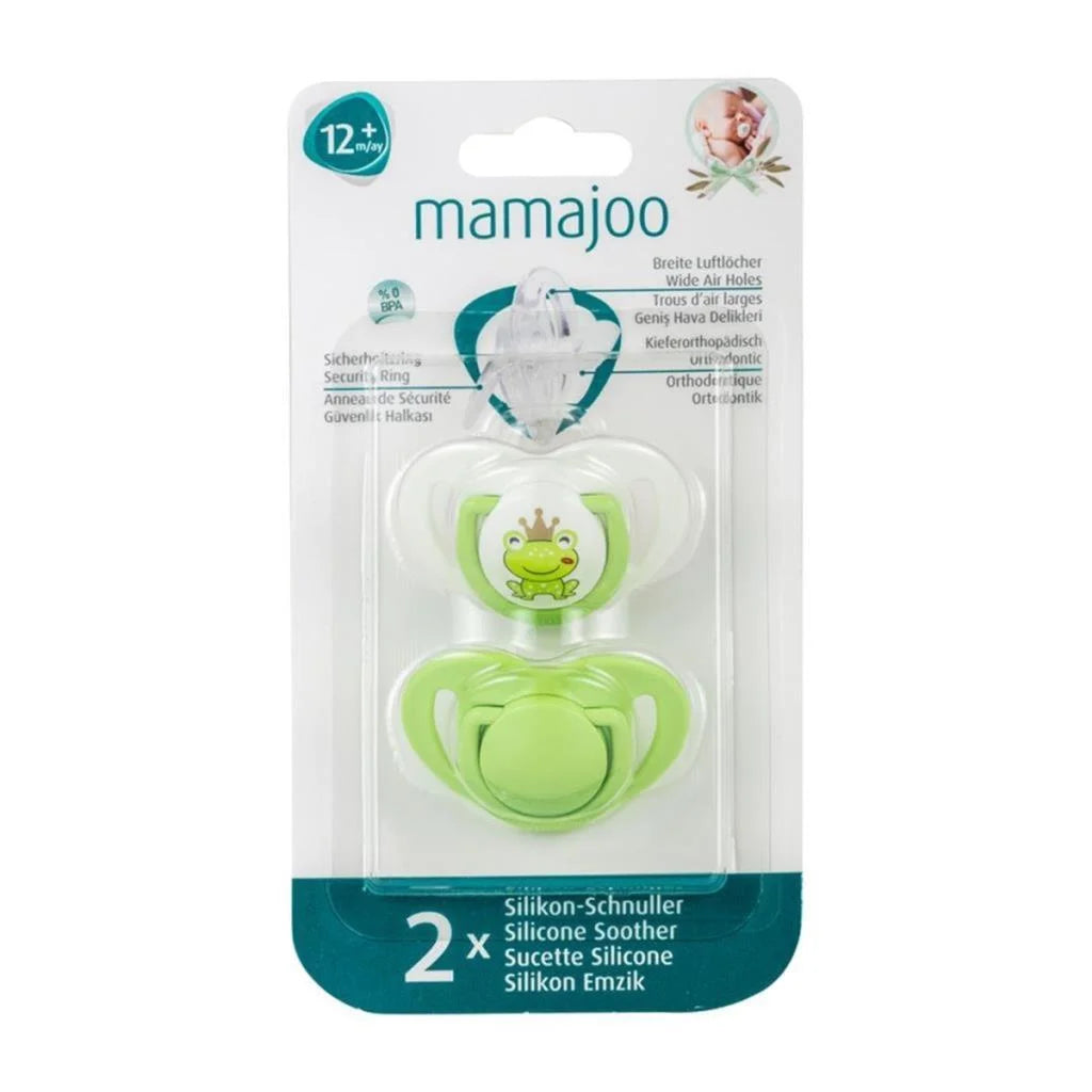 Mamajoo Silikon Ortodontik İkili Emzik Kurbağa Prens MMJ3794 | Toysall