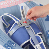 Mambobaby Hot Air Balloon Yüzme Simidi - Mavi, Emniyetli, Gölgelikli ve Ayak Destekli