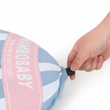 Mambobaby Hot Air Balloon Yüzme Simidi - Mavi, Emniyetli, Gölgelikli ve Ayak Destekli