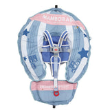 Mambobaby Hot Air Balloon Yüzme Simidi - Mavi, Emniyetli, Gölgelikli ve Ayak Destekli