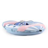 Mambobaby Hot Air Balloon Yüzme Simidi - Mavi, Emniyetli, Gölgelikli ve Ayak Destekli