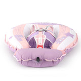 Mambobaby Hot Air Balloon Yüzme Simidi - Pembe, Emniyetli, Gölgelikli ve Ayak Destekli