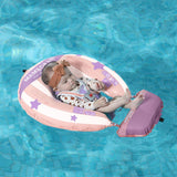 Mambobaby Hot Air Balloon Yüzme Simidi - Pembe, Emniyetli, Gölgelikli ve Ayak Destekli