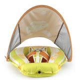 Mambobaby Hot Air Balloon Yüzme Simidi - Sarı, Emniyetli, Gölgelikli ve Ayak Destekli