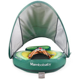 Mambobaby Yüzme Simidi - Avokado, Emniyetli, Gölgelikli ve Ayak Destekli