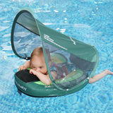 Mambobaby Yüzme Simidi - Avokado, Emniyetli, Gölgelikli ve Ayak Destekli