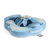 Mambobaby Yüzme Simidi - Blue Butterfly Dreams, Emniyetli, Gölgelikli ve Ayak Destekli