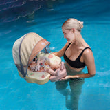 Mambobaby Yüzme Simidi - Cornet, Emniyetli, Gölgelikli ve Ayak Destekli