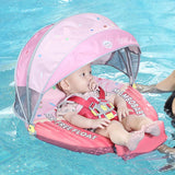 Mambobaby Yüzme Simidi - Cupcake, Emniyetli, Gölgelikli ve Ayak Destekli