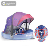 Mambobaby Yüzme Simidi - Deluxe, Emniyetli, Gölgelikli ve Ayak Destekli