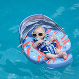 Mambobaby Yüzme Simidi - Deluxe, Emniyetli, Gölgelikli ve Ayak Destekli