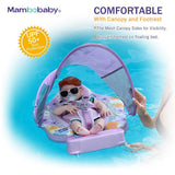 Mambobaby Yüzme Simidi - Flower Bush, Emniyetli, Gölgelikli ve Ayak Destekli