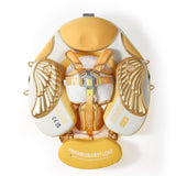 Mambobaby Yüzme Simidi - Gold Angel, Emniyetli, Gölgelikli ve Ayak Destekli