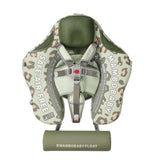 Mambobaby Yüzme Simidi - Green Leopard, Emniyetli, Gölgelikli ve Ayak Destekli