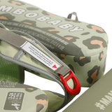 Mambobaby Yüzme Simidi - Green Leopard, Emniyetli, Gölgelikli ve Ayak Destekli