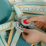 Mambobaby Yüzme Simidi - Green Seashell, Emniyetli, Gölgelikli ve Ayak Destekli