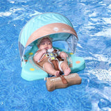 Mambobaby Yüzme Simidi - Holiday Tree, Emniyetli, Gölgelikli ve Ayak Destekli