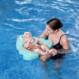 Mambobaby Yüzme Simidi - Holiday Tree, Emniyetli, Gölgelikli ve Ayak Destekli