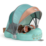 Mambobaby Yüzme Simidi - Holiday Tree, Emniyetli, Gölgelikli ve Ayak Destekli