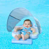 Mambobaby Yüzme Simidi - Hot Air Balloon, Emniyetli, Gölgelikli ve Ayak Destekli