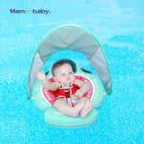 Mambobaby Yüzme Simidi - Watermelon, Emniyetli, Gölgelikli ve Ayak Destekli