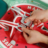 Mambobaby Yüzme Simidi - Watermelon, Emniyetli, Gölgelikli ve Ayak Destekli
