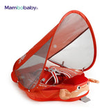 Mambobaby Yüzme Simidi - Kırmızı Yengeç, Emniyetli, Gölgelikli ve Ayak Destekli