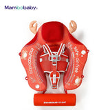 Mambobaby Yüzme Simidi - Kırmızı Yengeç, Emniyetli, Gölgelikli ve Ayak Destekli