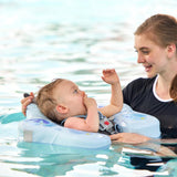 Mambobaby Yüzme Simidi - Mavi Kelebek, Emniyetli, Gölgelikli ve Ayak Destekli