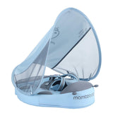 Mambobaby Yüzme Simidi - Mavi Uğur Böceği, Emniyetli, Gölgelikli ve Ayak Destekli