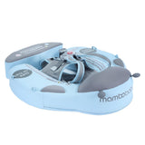 Mambobaby Yüzme Simidi - Mavi Uğur Böceği, Emniyetli, Gölgelikli ve Ayak Destekli