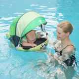 Mambobaby Yüzme Simidi - Panda’s Embrace, Emniyetli, Gölgelikli ve Ayak Destekli