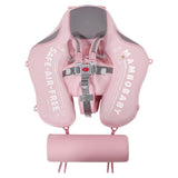 Mambobaby Yüzme Simidi - Pembe Fil, Emniyetli, Gölgelikli ve Ayak Destekli