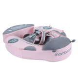 Mambobaby Yüzme Simidi - Pembe Uğur Böceği, Emniyetli, Gölgelikli ve Ayak Destekli