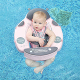 Mambobaby Yüzme Simidi - Pembe Uğur Böceği, Emniyetli, Gölgelikli ve Ayak Destekli