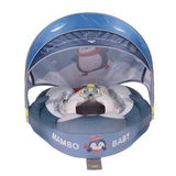 Mambobaby Yüzme Simidi - Penguin Pup, Emniyetli, Gölgelikli ve Ayak Destekli