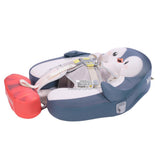 Mambobaby Yüzme Simidi - Penguin Pup, Emniyetli, Gölgelikli ve Ayak Destekli