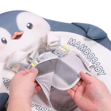Mambobaby Yüzme Simidi - Penguin Pup, Emniyetli, Gölgelikli ve Ayak Destekli