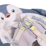 Mambobaby Yüzme Simidi - Penguin Pup, Emniyetli, Gölgelikli ve Ayak Destekli