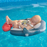 Mambobaby Yüzme Simidi - Penguin Pup, Emniyetli, Gölgelikli ve Ayak Destekli