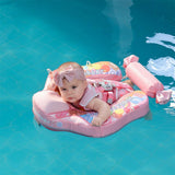 Mambobaby Yüzme Simidi - Pink Candy,  Emniyetli, Gölgelikli ve Ayak Destekli