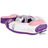 Mambobaby Yüzme Simidi - Pink Colorfish, Emniyetl Gölgelikli ve Ayak Destekli