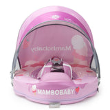 Mambobaby Yüzme Simidi - Pink Ice Cream, Emniyetli ,Gölgelikli ve Ayak Destekli