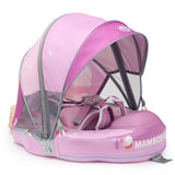 Mambobaby Yüzme Simidi - Pink Ice Cream, Emniyetli ,Gölgelikli ve Ayak Destekli