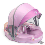 Mambobaby Yüzme Simidi - Pink Ice Cream, Emniyetli ,Gölgelikli ve Ayak Destekli