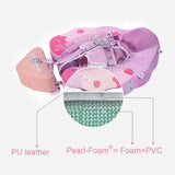 Mambobaby Yüzme Simidi - Pink Ice Cream, Emniyetli ,Gölgelikli ve Ayak Destekli
