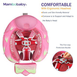 Mambobaby Yüzme Simidi - Pitaya, Emniyetli, Gölgelikli ve Ayak Destekli