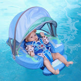 Mambobaby Yüzme Simidi - Planet, Emniyetli, Gölgelikli ve Ayak Destekli
